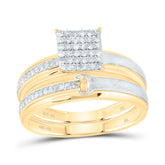 1/3CTW-DIA NK SQUARE TRIO SET
